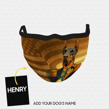 Personalized Dog Gift Idea - Royal Dog's Portrait 1 For Dog Lovers - Cloth Mask